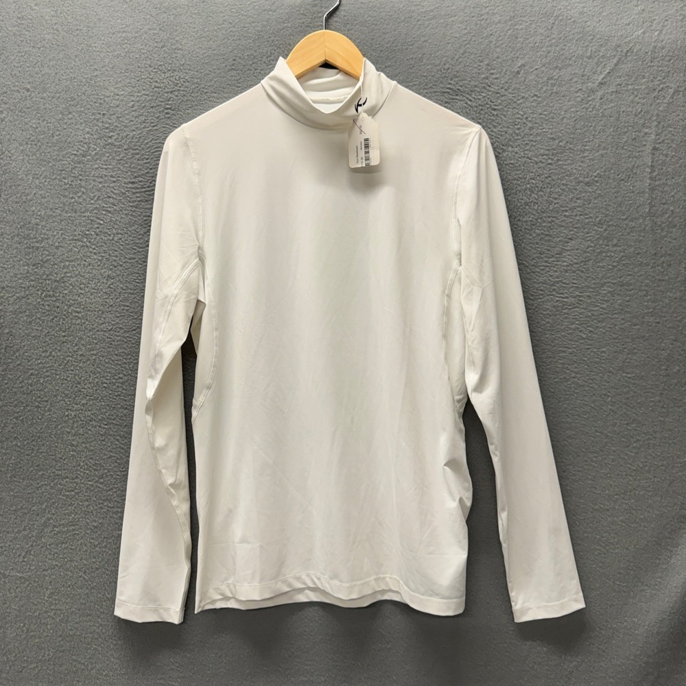 KJUS Baselayer Mens 48‎ / Small MG30-100 White Mock Turtle Neck NEW